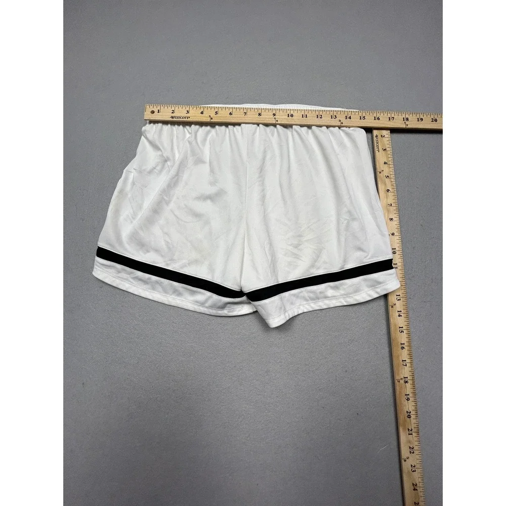 Nike Dri-FIT Shorts Polyester White Black Large Womens
